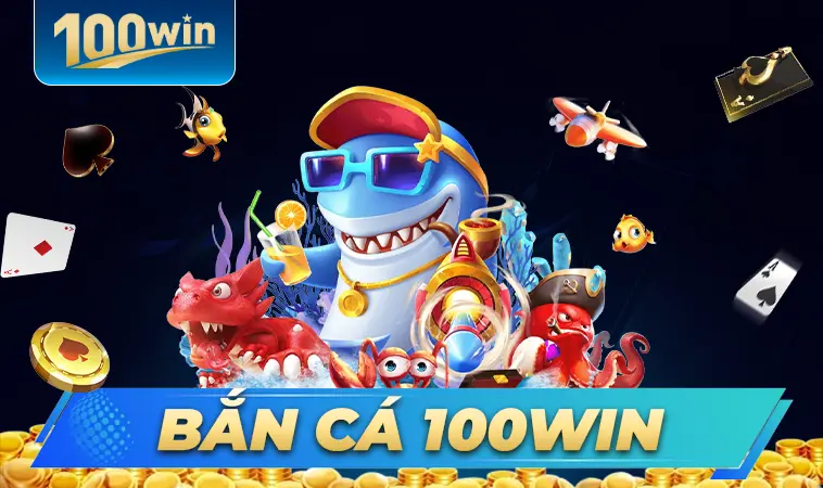 Sảnh bắn cá 100WIN thiết kế đồ họa đẹp, ấn tượng