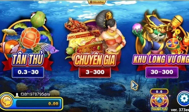 Các phòng chơi Bắn Cá Rồng 100Win