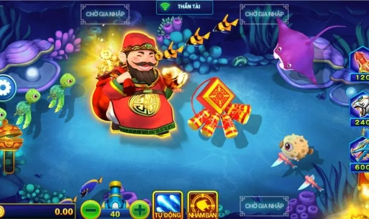 Hệ thống vũ khí trong game Bắn Cá Thần Tài 100Win