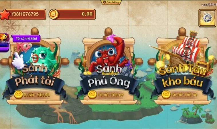 Các sảnh chơi Bắn Cá Vua Hải Tặc 100Win