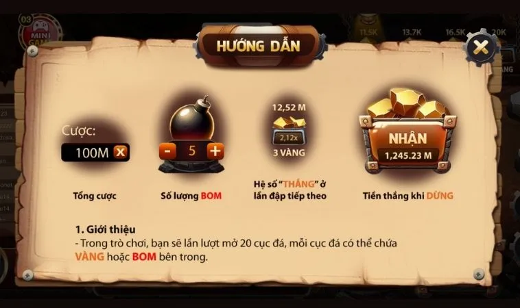 Hướng dẫn chơi game nhanh Cut Stone Tại 100Win