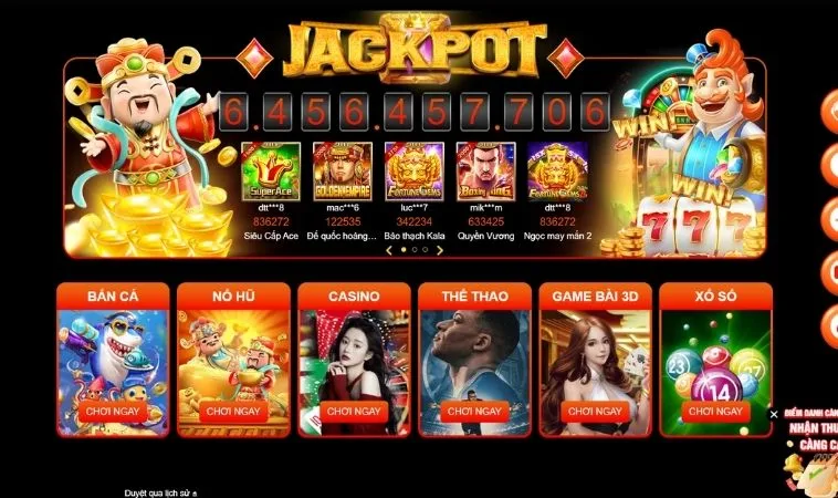 Đa dạng các thể loại game để trải nghiệm tại nhà cái 100WIN
