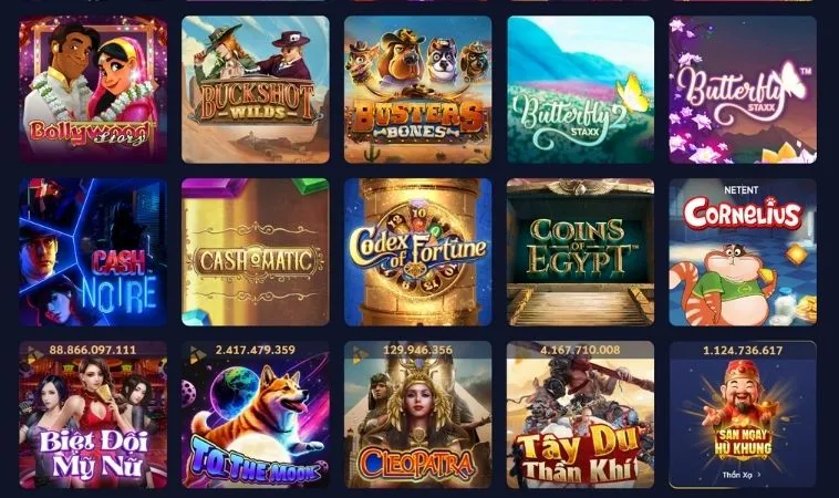 Đa dạng các thể loại game Nổ Hũ hấp dẫn tại 100Win 