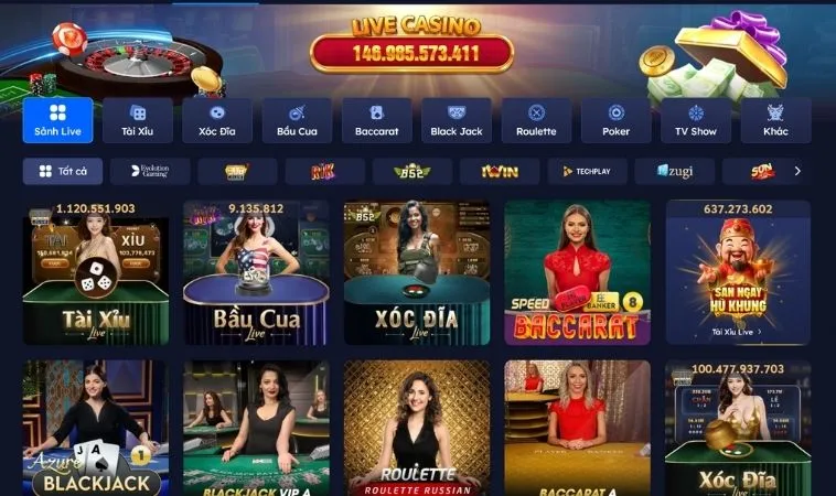 Sảnh Casino Online 100Win sở hữu dàn dealer cực kỳ xinh đẹp